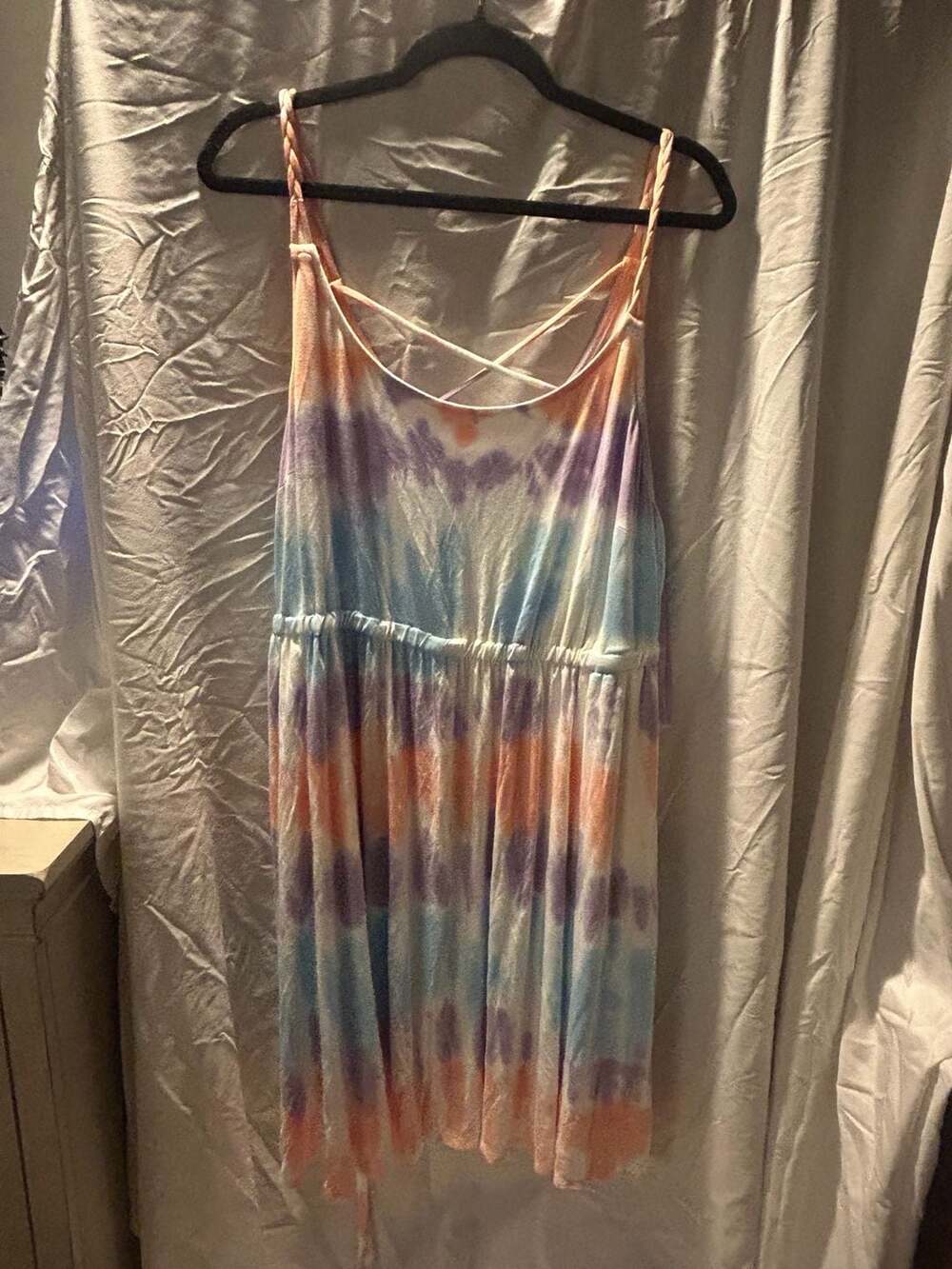 Torrid Super Soft Knit Dress Size 3 Multi Tie Dye Skater Dress